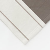 Moderne elegante braune Farbharmonie Fleecedecke (Ecke)