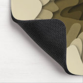 Moderne elegante braune Wellen Mousepad (Ecke)