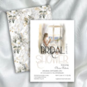 Moderne Elegante Braut im Hochzeitsgossen-Brautpar Einladung