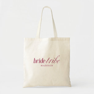 Moderne elegante Braut Tribe Script-Typografie  Tragetasche