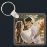 Moderne Elegante Braut und Groom Wedding Foto Keyc Schlüsselanhänger<br><div class="desc">Moderne Elegante Braut und Groom Wedding Foto Schlüsselanhänger</div>