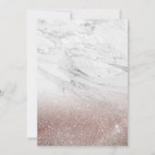 Moderne elegante Brautdusche Einladung (Rückseite)