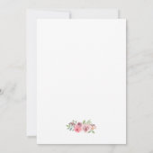 Moderne, elegante Brautdusche - Einladung (Rückseite)