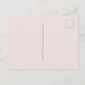 Moderne, elegante Brautdusche - Einladung Postkarte (Rückseite)