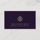 Moderne, elegante Buchhaltungsfirma Visitenkarte (Vorderseite)