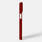 Moderne elegante burgunderweiße Monogramm-Anfangsb Case-Mate iPhone Hülle (Rückseite / Rechts)
