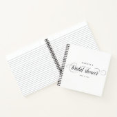 Moderne Elegante Calligraphy Brautparty Guest Notizblock (Innenseite)