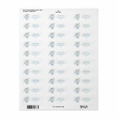 Moderne Elegante Chic Dusty Blue Wedding (Vorne)
