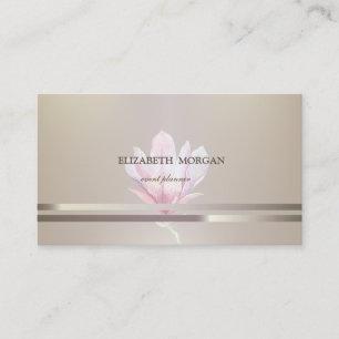 Moderne Elegante Chic, Gestreift, Wasserfarbe Magn Visitenkarte