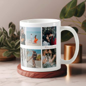 Moderne elegante chic Schrift Fotos Valentinstag Kaffeetasse