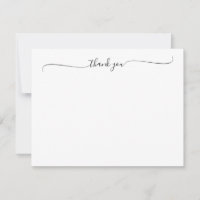 Moderne Elegante Chic Script Danke Kalligraphie
