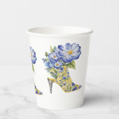 Moderne Elegante Chinoiserie Rodelbahn mit Aussich Pappbecher (Rückseite)