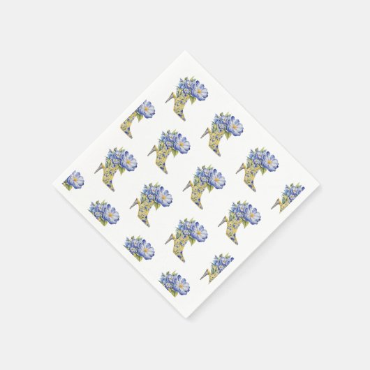 Moderne Elegante Chinoiserie Rodelbahn mit Aussich Serviette (Ecke)