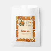 Moderne elegante Citrus Orange Babydusche Geschenktütchen (Vorderseite)