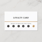 Moderne elegante Clean Imitate Gold Line Treuekart Treuekarte (Vorderseite)