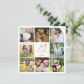 Moderne Elegante Collage 8 Fotos Weihnachten (Stehend Vorderseite)