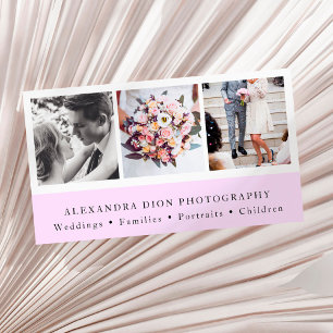 Moderne, elegante Collage Fotografie aus Foto Visitenkarte