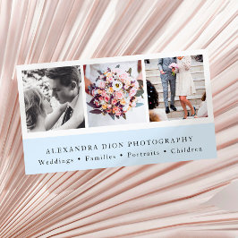 Moderne, elegante Collage Fotografie aus Foto Visitenkarte