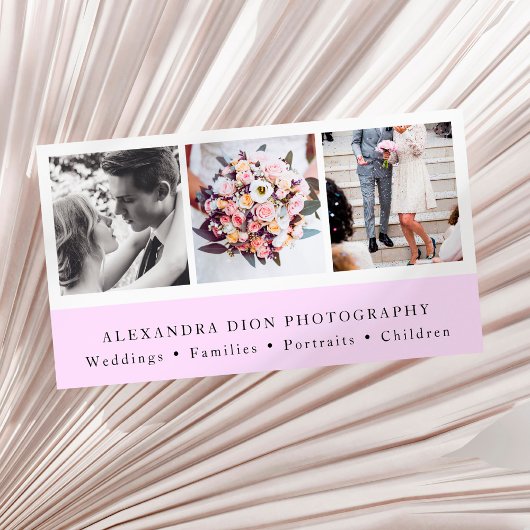 Moderne, elegante Collage Fotografie aus Foto Visitenkarte