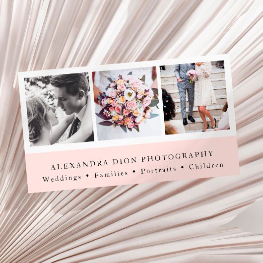 Moderne, elegante Collage Fotografie aus Foto Visitenkarte