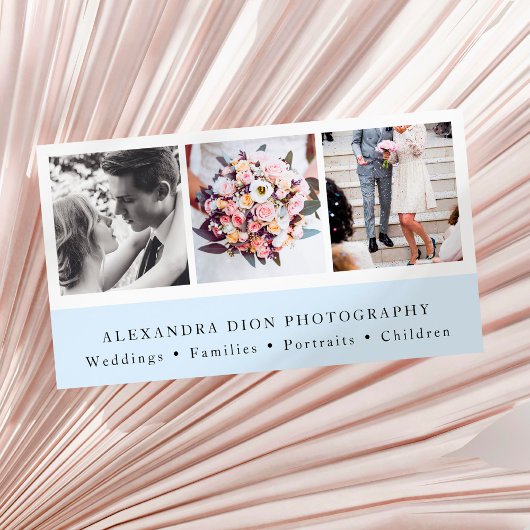 Moderne, elegante Collage Fotografie aus Foto Visitenkarte