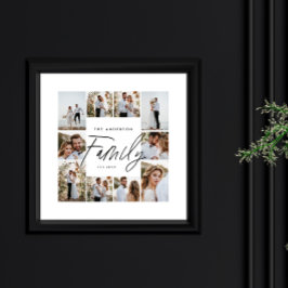 Moderne, elegante Collage mit minimalem Foto Poster