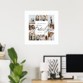 Moderne, elegante Collage mit minimalem Foto Poster (Heimbüro)