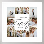 Moderne, elegante Collage mit minimalem Foto Poster (Vorne)