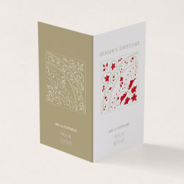 Moderne elegante Corporate Saisonkarte