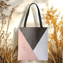 Moderne elegante Cream Leather-Initialen