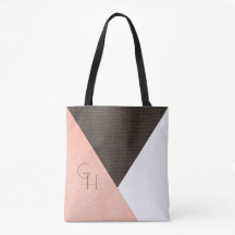 Moderne elegante Cream Leather-Initialen