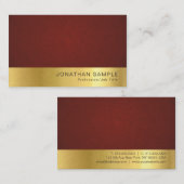 Moderne Elegante Creative Gold Premium Silk Luxus Visitenkarte (Vorne/Hinten)