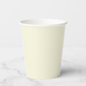 Moderne elegante Creme-Geburtstagsfeier Pappbecher (Rückseite)