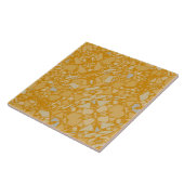 Moderne Elegante Dark Mustard Terrazzo Effekt Tile Fliese (Seite)