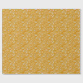 Moderne Elegante Dark Mustard Terrazzo Effekt Tile Geschenkpapier (Flach)