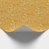 Moderne Elegante Dark Mustard Terrazzo Effekt Tile Geschenkpapier (Ecke)