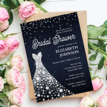 Moderne elegante Denim- und Diamant-Junggesellinne