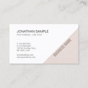 Moderne elegante Design einfache schlichte Firma t Visitenkarte