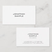 Moderne Elegante Design Sleek Schlicht Beruflich Visitenkarte (Vorne/Hinten)