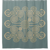 moderne elegante Designs Duschvorhang (Vorderseite)