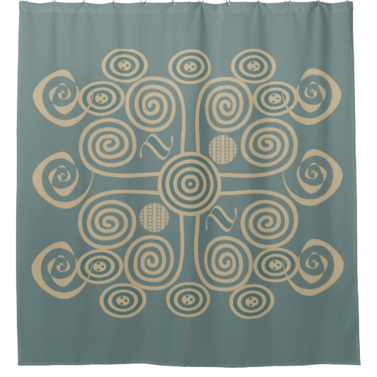 moderne elegante Designs Duschvorhang (Vorderseite)