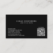 Moderne elegante deutsche Nationalflagge mit QR-Co Visitenkarte (Rückseite)