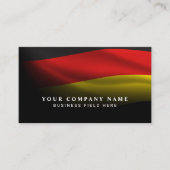 Moderne elegante deutsche Nationalflagge mit QR-Co Visitenkarte (Vorderseite)