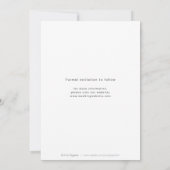 Moderne, elegante Drehbuch-Foto Hochzeit speichern Save The Date (Rückseite)