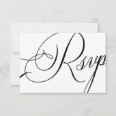Moderne, elegante Drehbücherei RSVP Karte (Vorderseite)