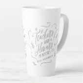 Moderne, elegante Drehbuchlehre - Grüner Schlüssel Milchtasse (Rechte Ecke)