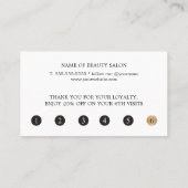 Moderne elegante dunkle Imitate Gold Streifen Treuekarte (Rückseite)