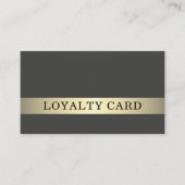 Moderne elegante dunkle Imitate Gold Streifen Treuekarte (Vorderseite)
