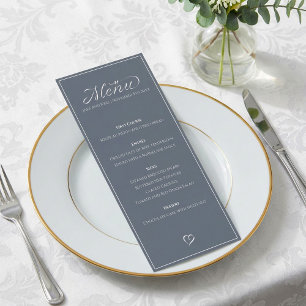 Moderne elegante dünne Rahmen-Tischkarte Menükarte