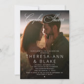 Moderne elegante Dusche einfach Einladung (Vorderseite)